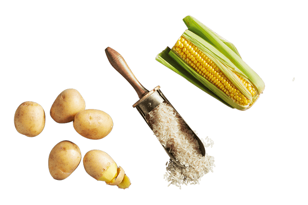 Kartoffeln-Reis-Mais